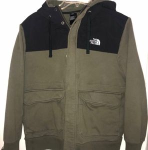 Green Northface jacket